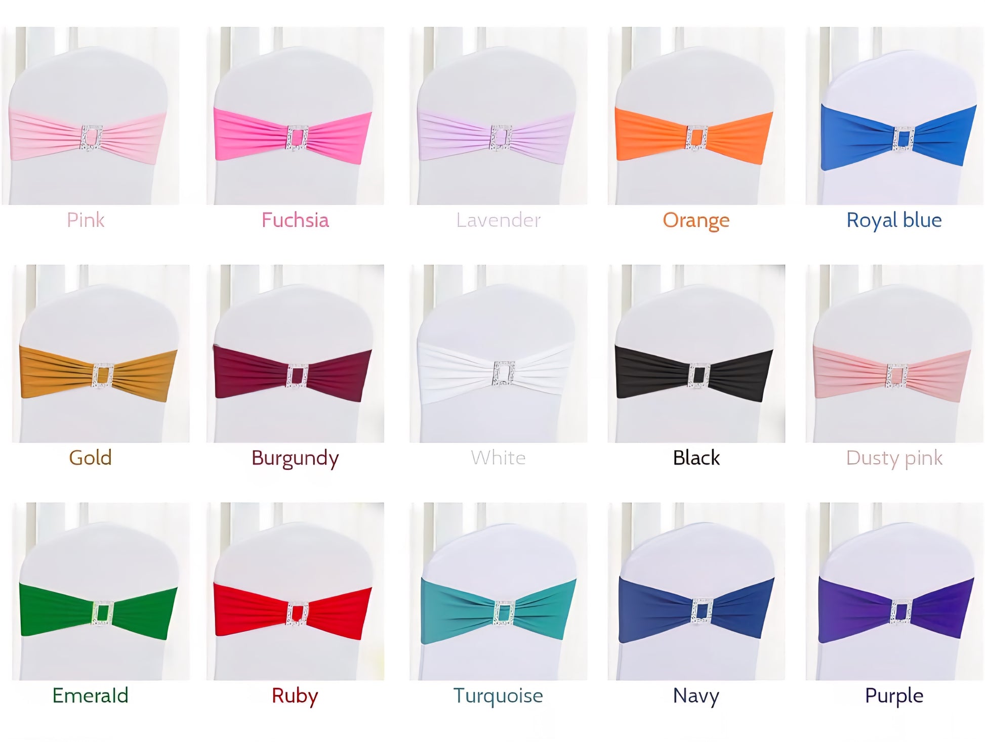 Stretch Chair Sashes
