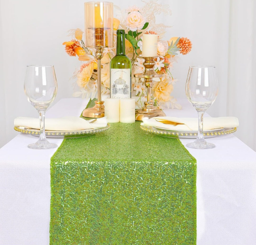 Sequin Table Runners 12 in x 106 in